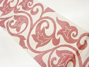 唐草模様開き名古屋帯(額縁仕立て)